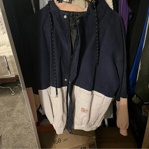 Zaful Blur and Pink Hooded zip up Jacket